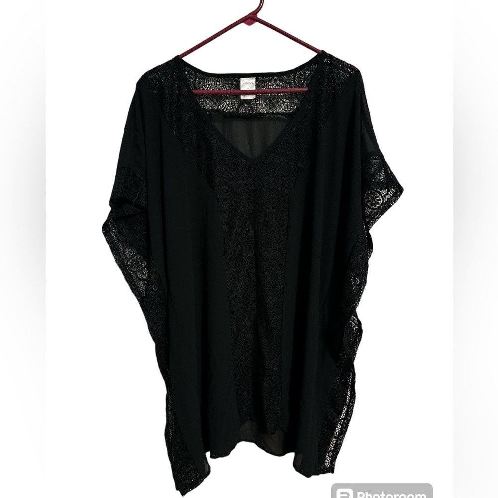 Black Lace Beach Coverup